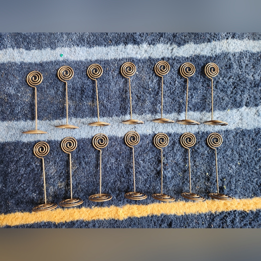 Gold Spiral Photo Holders